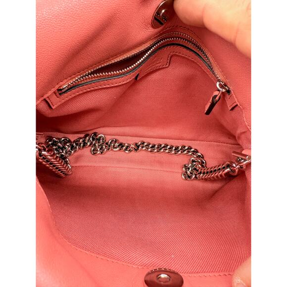 Gucci Pink Sakai Be Green Calfskin Diagonal Stitched Tote Bag*FULL INCLUSION*NWT - Picture 2 of 15